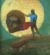 Odilon Redon The Fall of Icarus oil painting on canvas